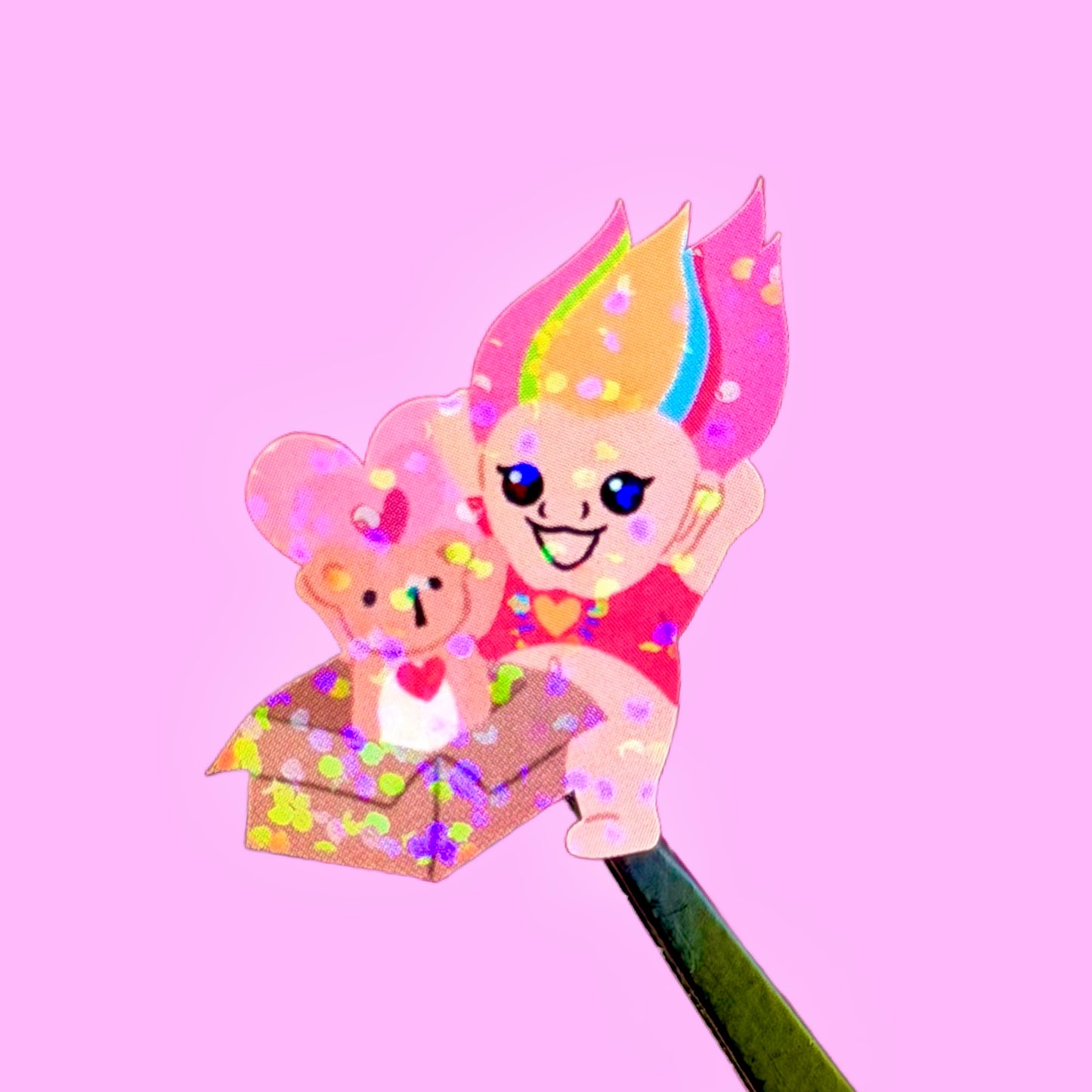 FlyFlyUnicorn Happy Troll Sticker Sheet