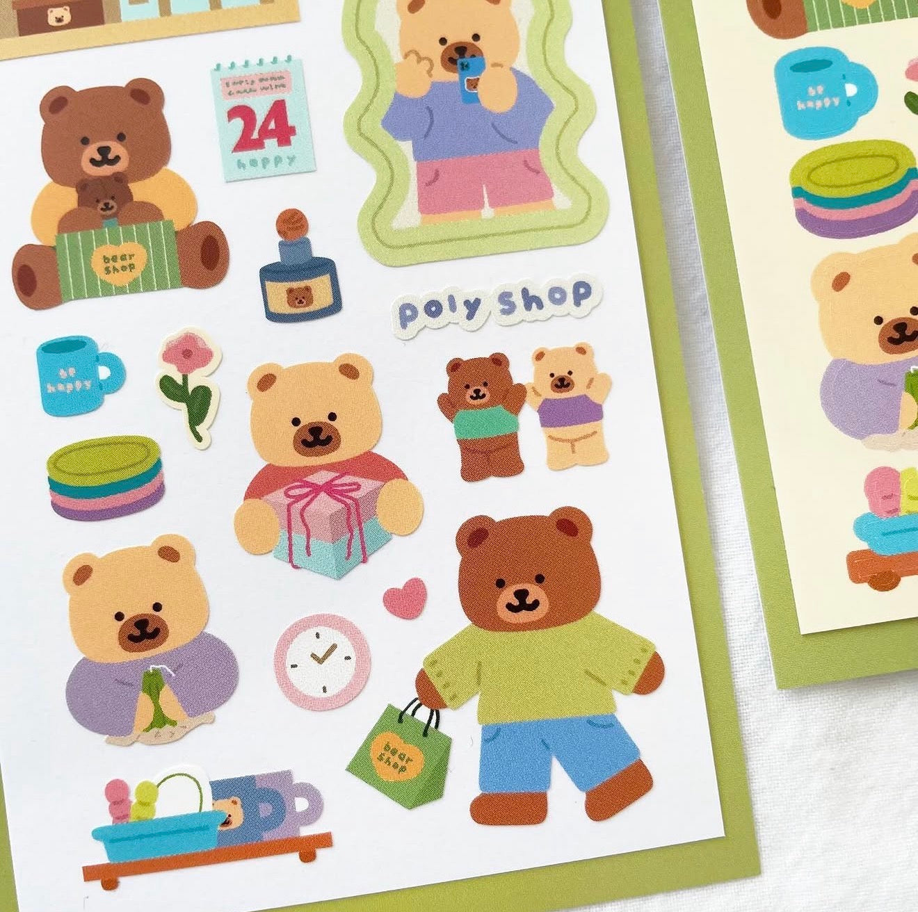Poly Bear Poly Shop Sticker Sheet