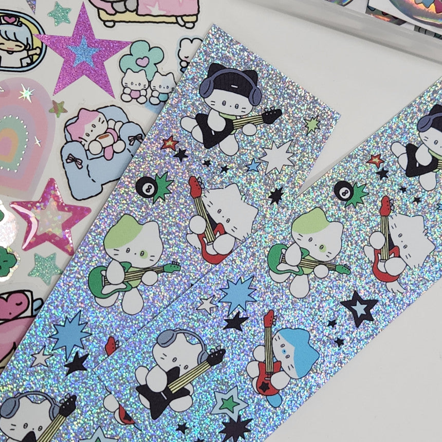 Catdabang Holographic Kitties Sticker Sheet - Dandy Mail