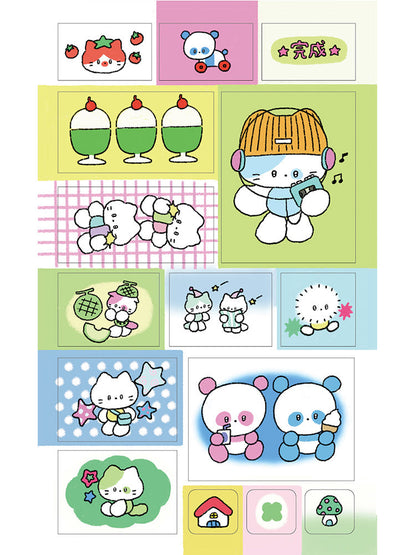 Catdabang Sparkly Squares Sticker Sheet - Dandy Mail