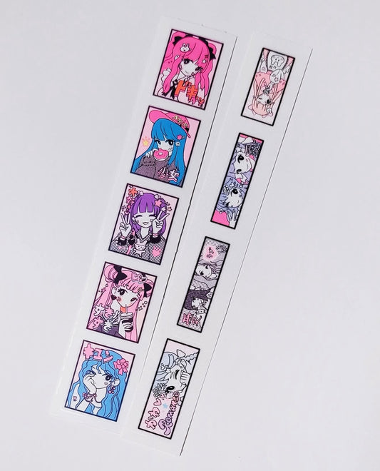 Leenahoo Neon Girls Sticker Pack - Dandy Mail