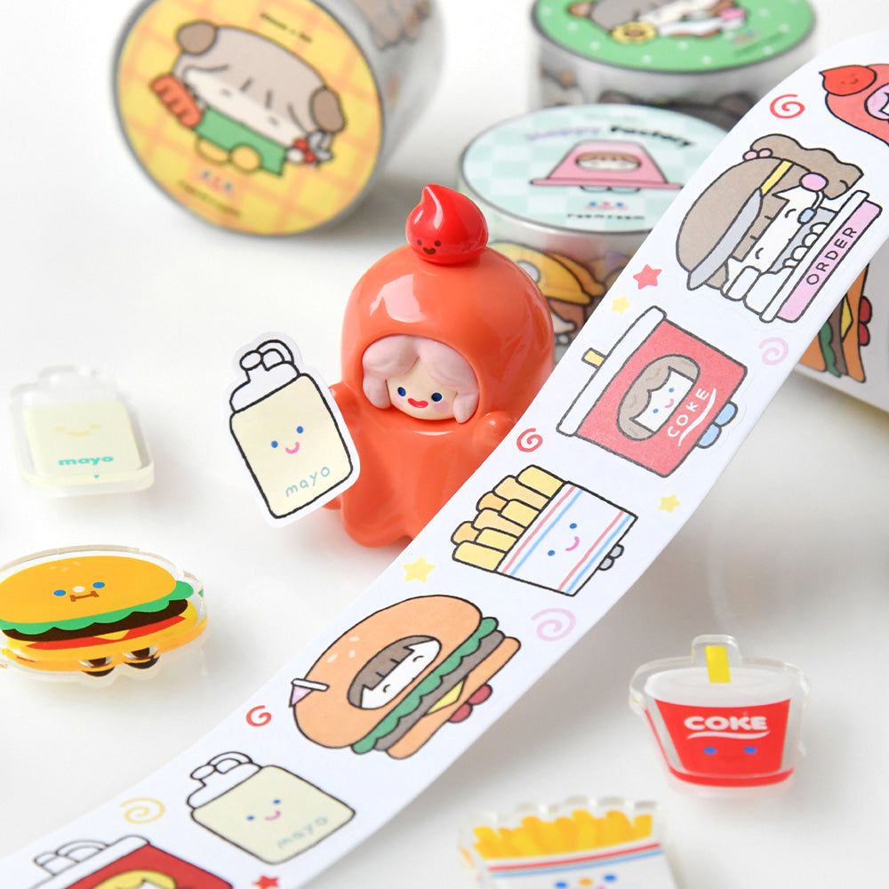 Recorder Factory x Roomroom Happy Junk Sticker Roll