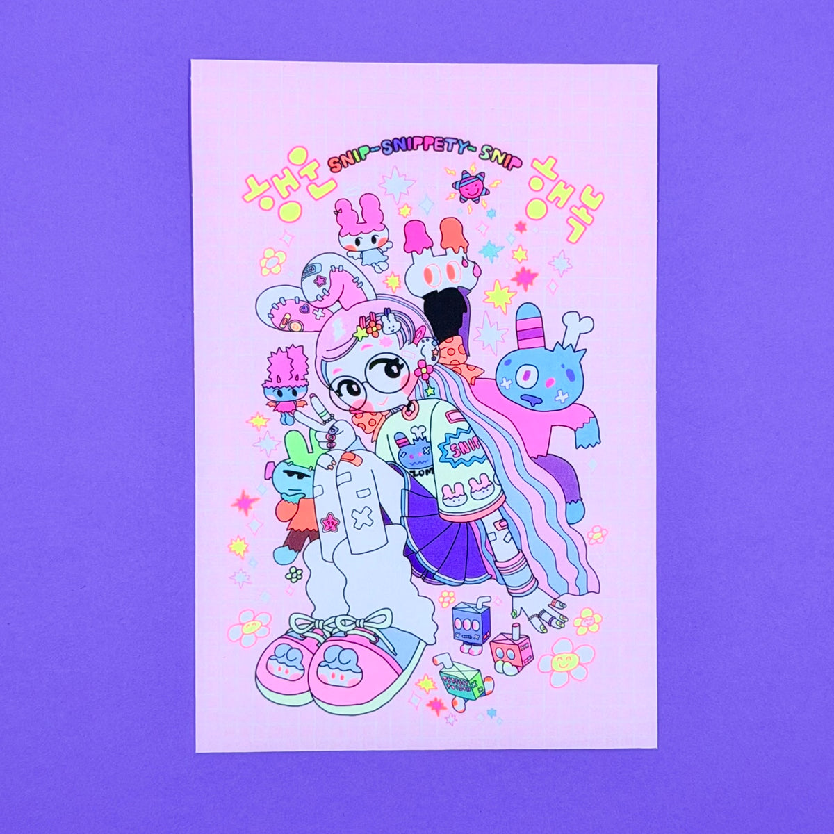 Leenahoo Strange Rabbits Large Sticker - Dandy Mail