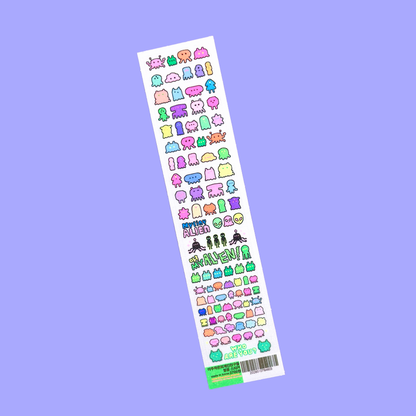 Leenahoo Tiny Alien Sticker Sheet - Dandy Mail