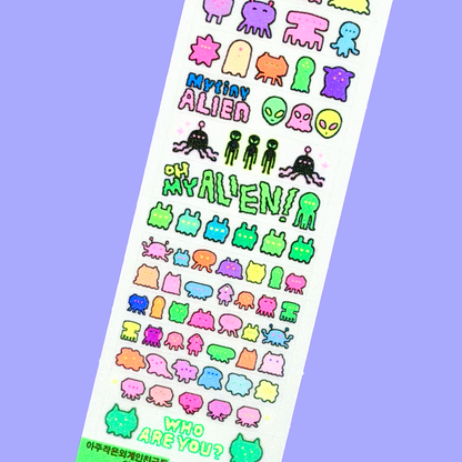 Leenahoo Tiny Alien Sticker Sheet - Dandy Mail