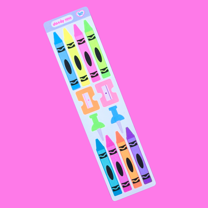 Dandy Minis Crayon Sticker Sheet - Dandy Mail