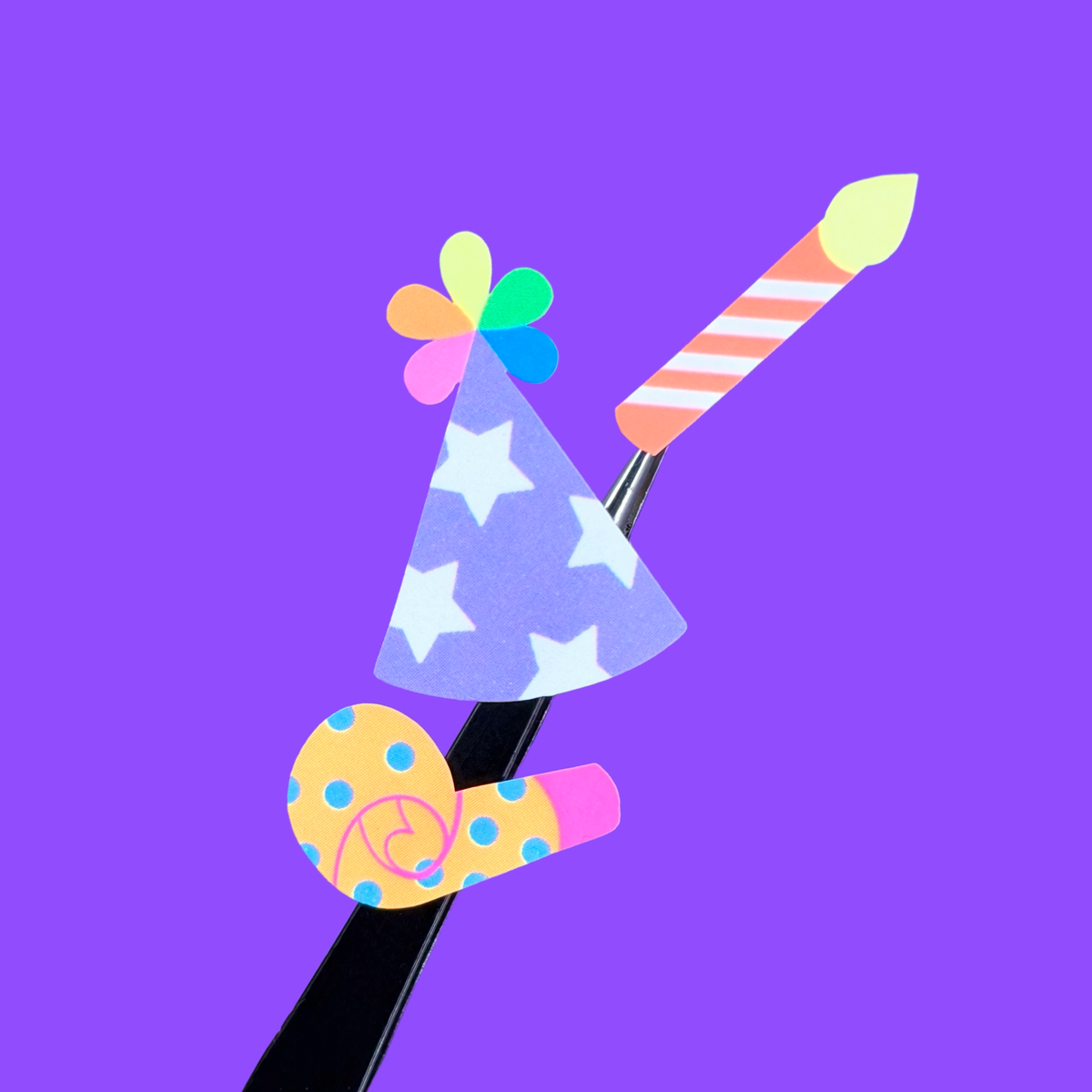 Dandy Designs Birthday Party Sticker Sheet - Dandy Mail