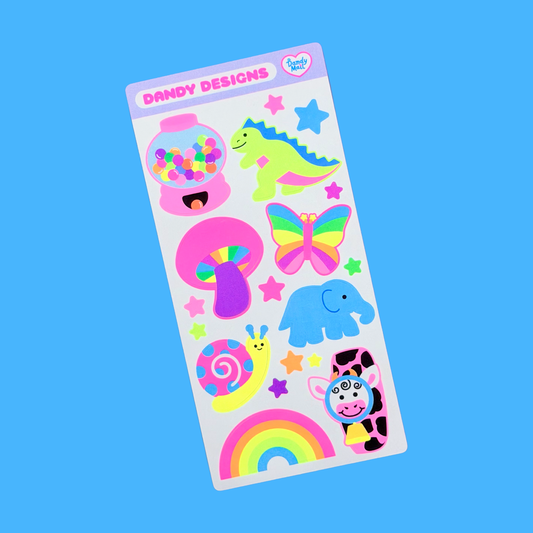 Dandy Designs Cute Things 3 Sticker Sheet - Dandy Mail