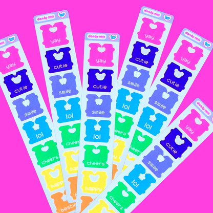 Dandy Minis Bread Tab Sticker Sheet - Dandy Mail
