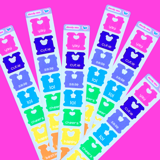 Dandy Minis Bread Tab Sticker Sheet - Dandy Mail