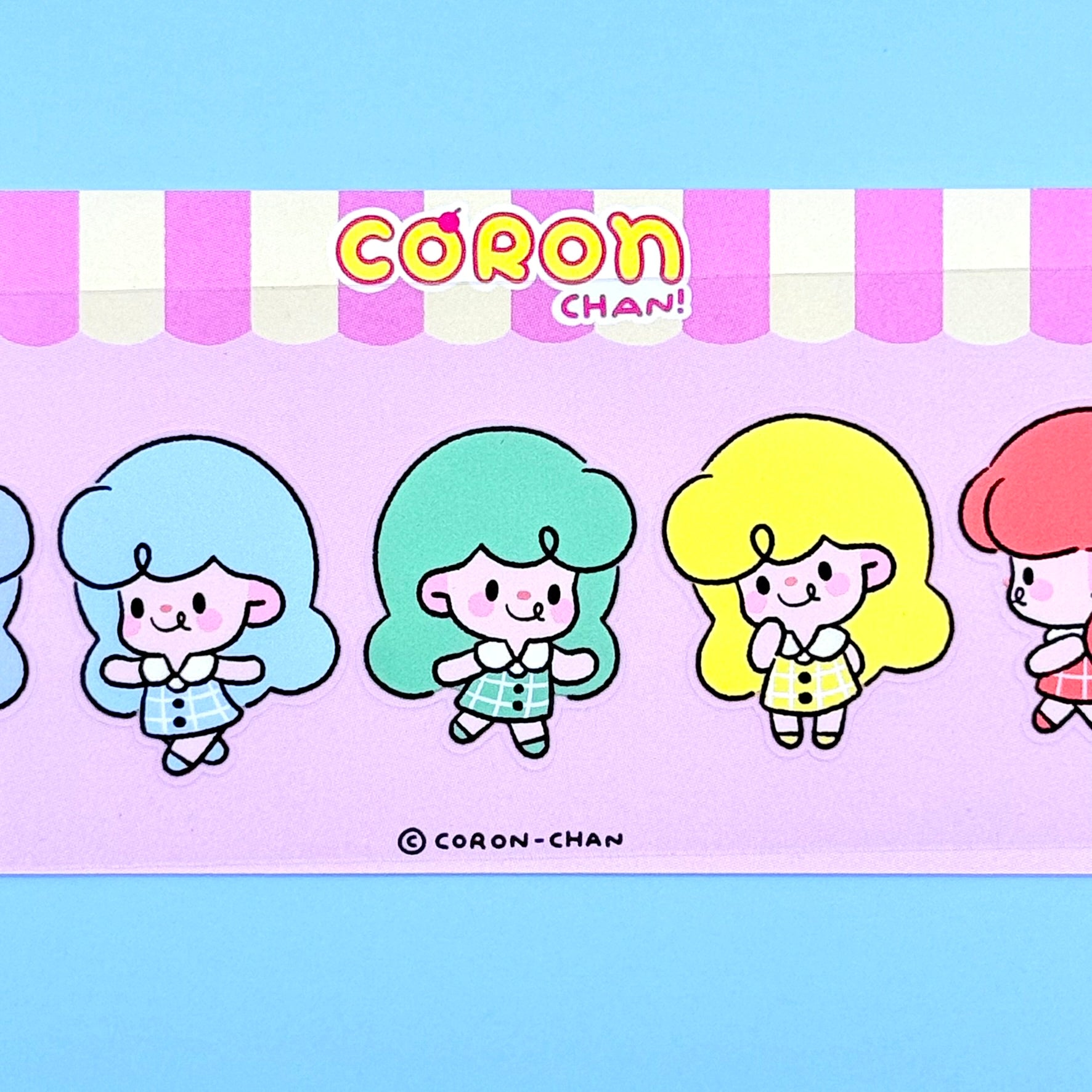 Coron Rainbow Girls Sticker Sheet - Dandy Mail