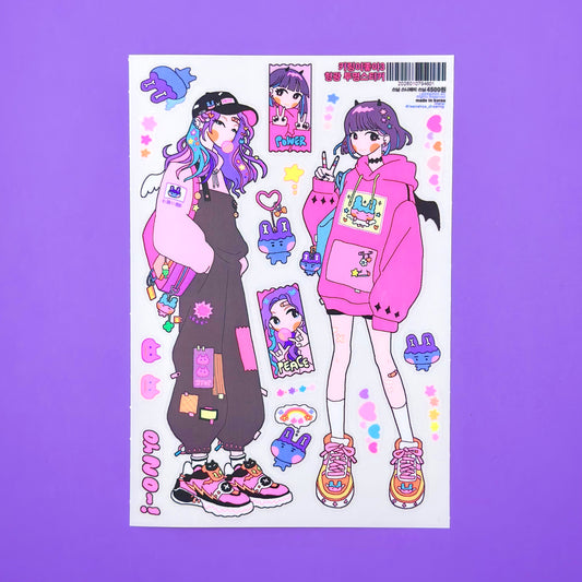 Leenahoo Key Ring Large Sticker Sheet - Dandy Mail