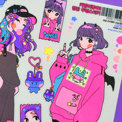 Leenahoo Key Ring Large Sticker Sheet - Dandy Mail