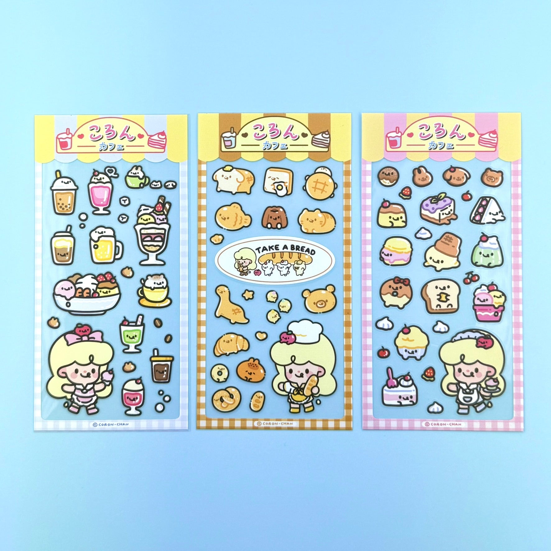 Coron Cafe Sticker Sheets - Dandy Mail