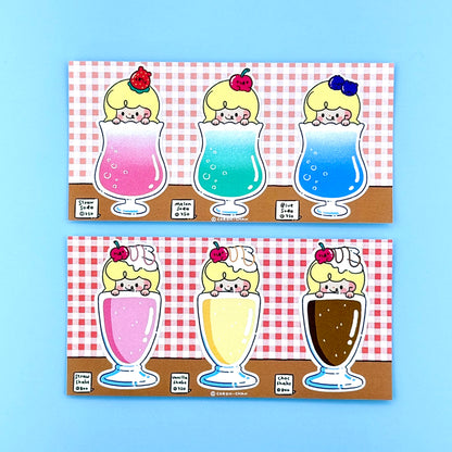 Coron Shake and Soda Sticker Sheets - Dandy Mail