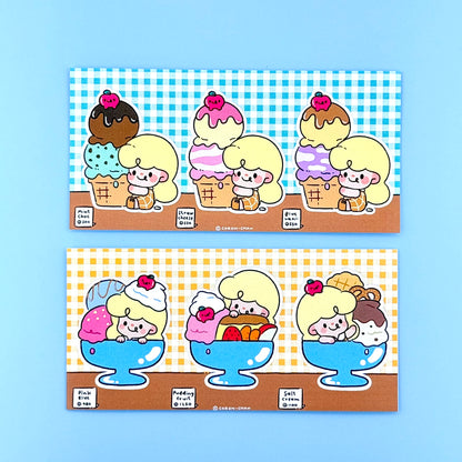 Coron Ice Cream Sundaes & Cones Sticker Sheets - Dandy Mail