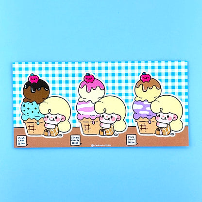 Coron Ice Cream Sundaes & Cones Sticker Sheets - Dandy Mail