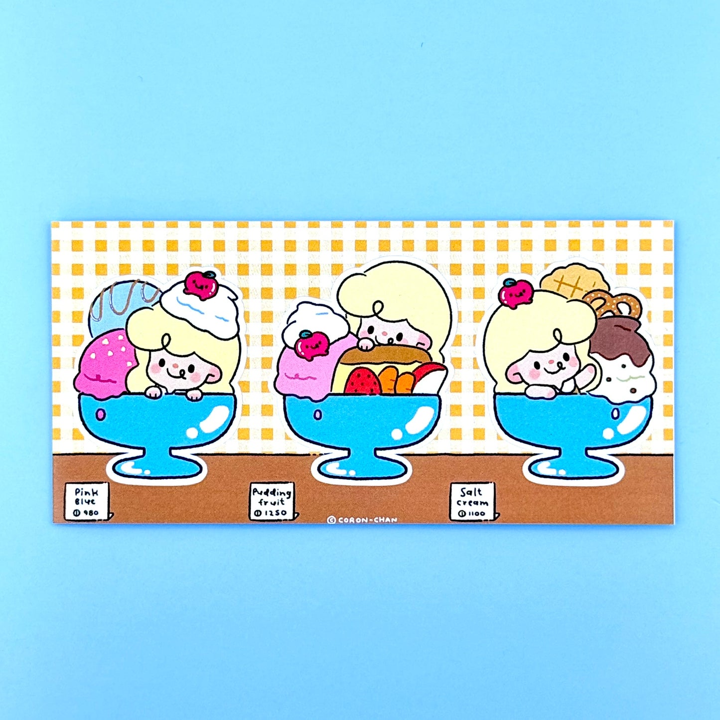 Coron Ice Cream Sundaes & Cones Sticker Sheets - Dandy Mail