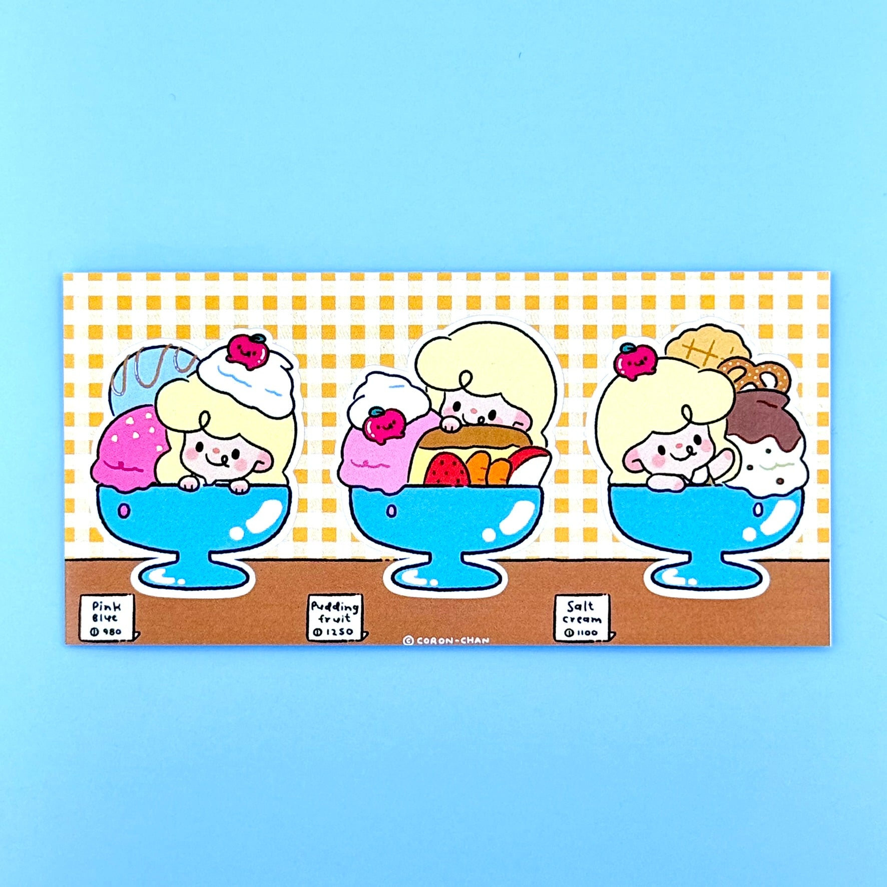 Coron Ice Cream Sundaes & Cones Sticker Sheets - Dandy Mail