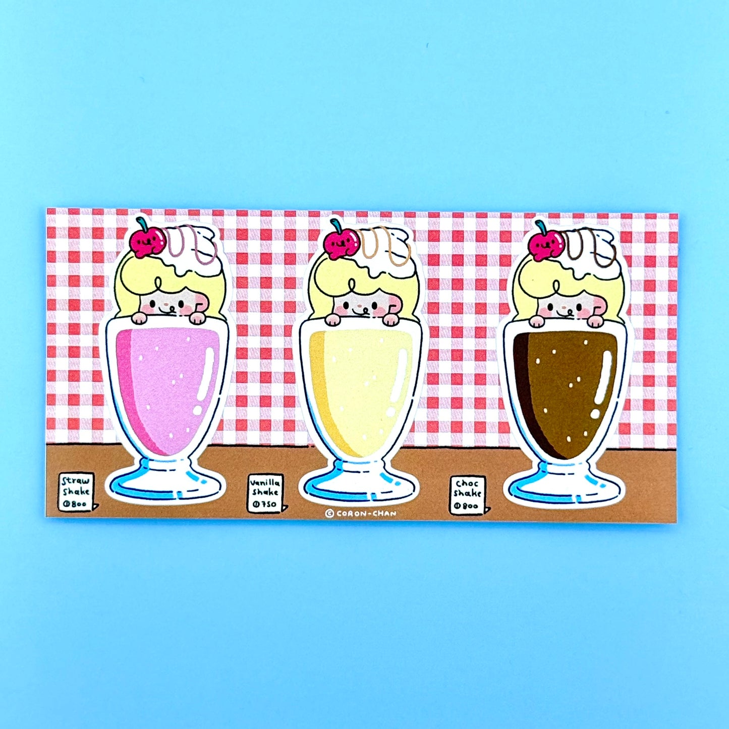 Coron Shake and Soda Sticker Sheets - Dandy Mail