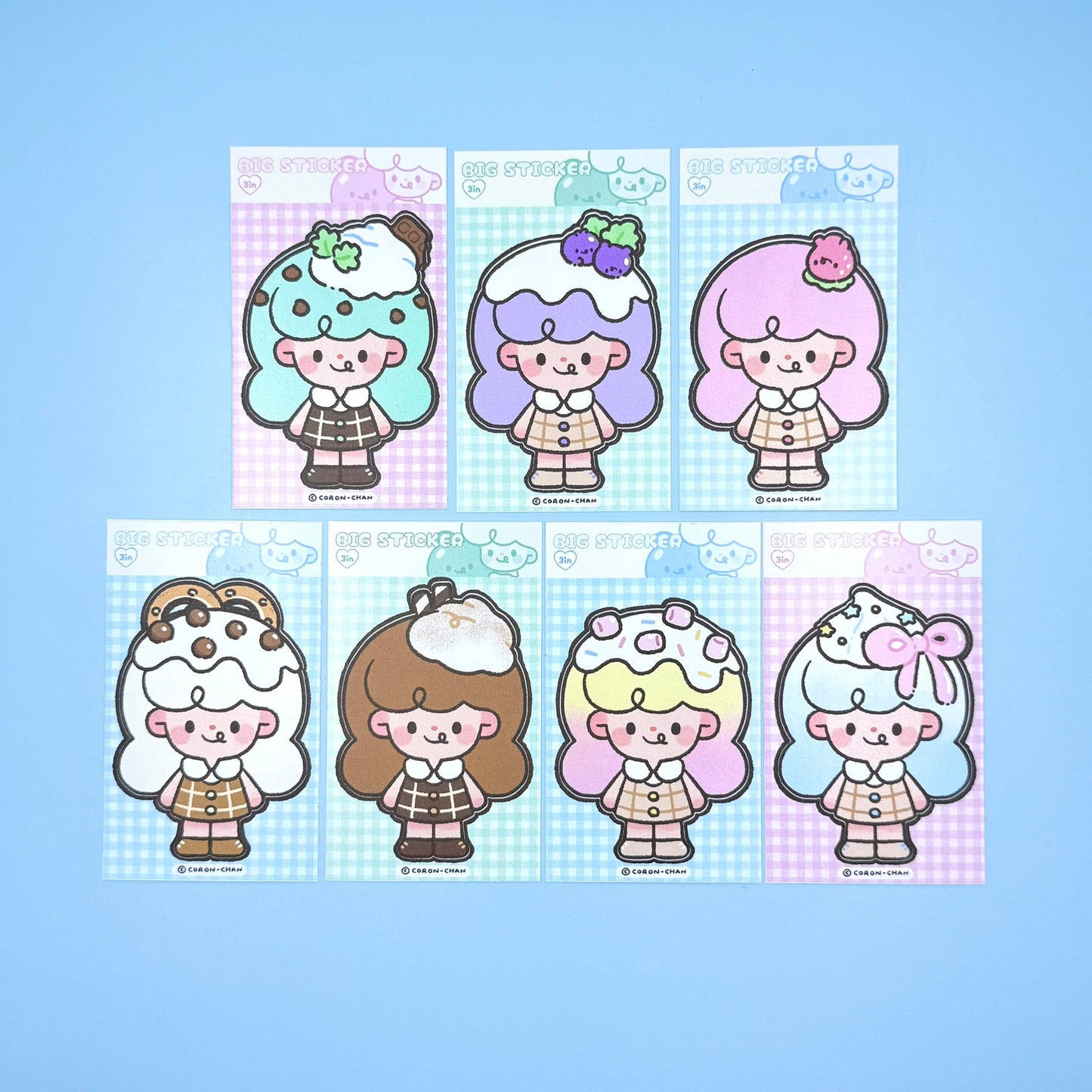 Coron Ice Cream Girls Sticker - Dandy Mail