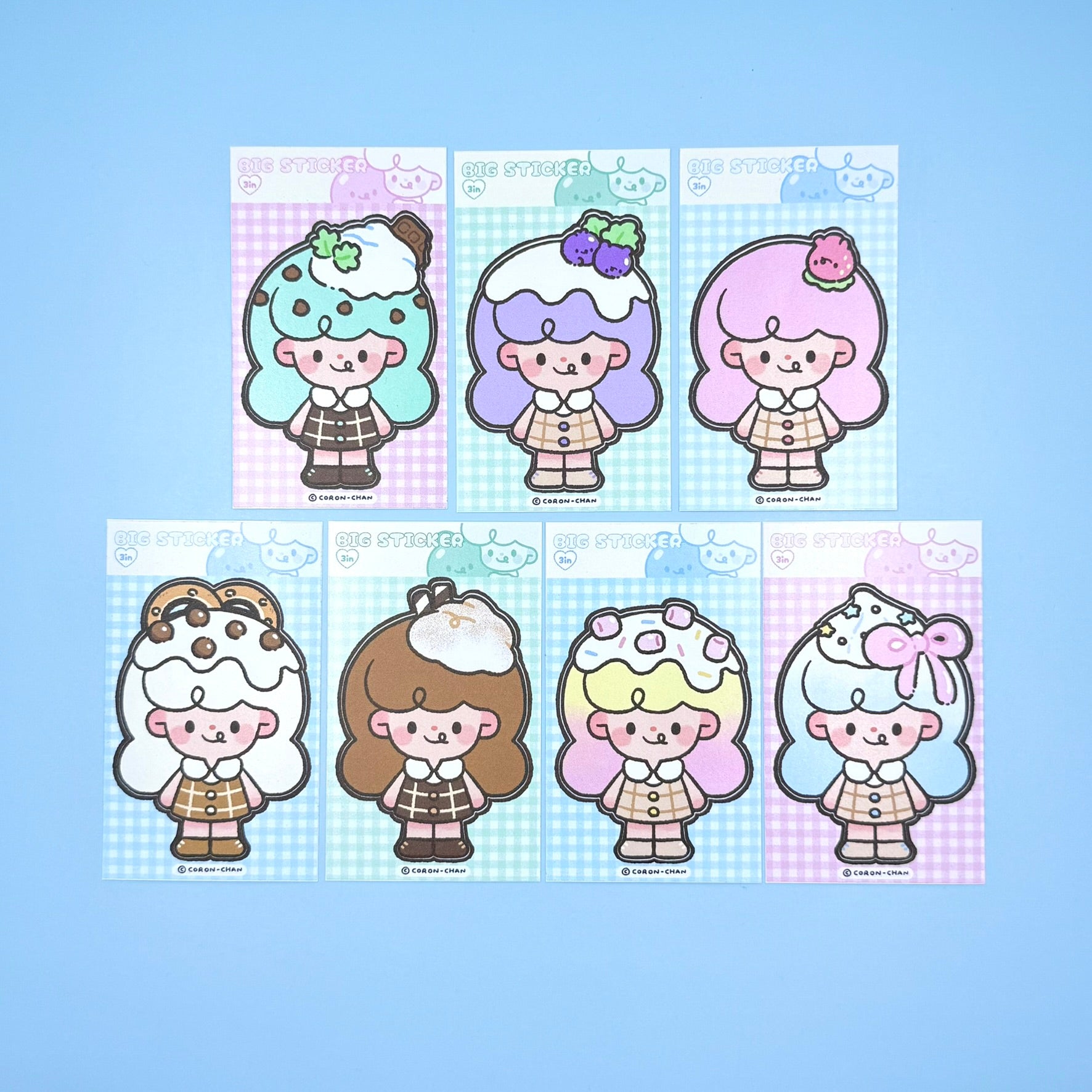 Coron Ice Cream Girls Sticker - Dandy Mail