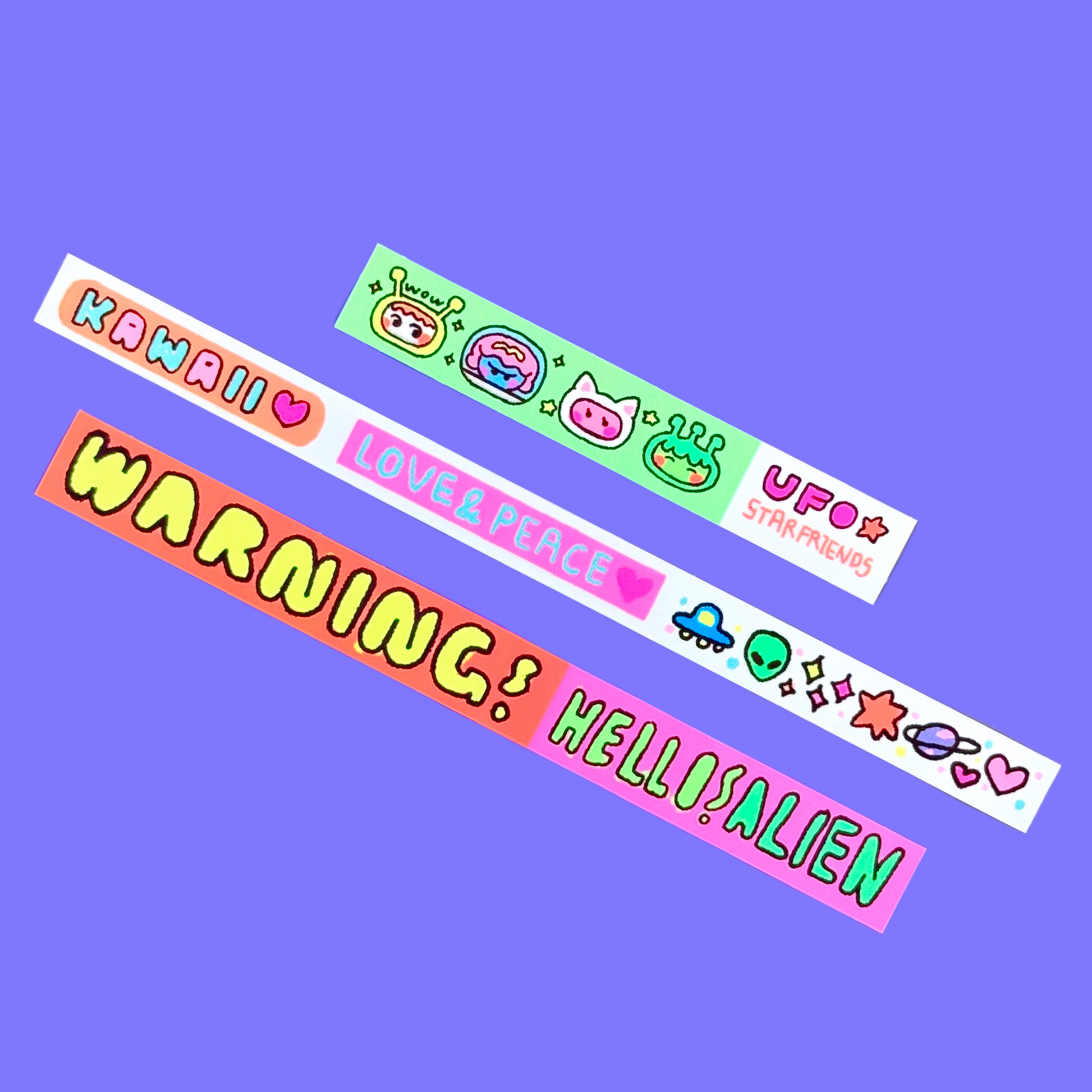 Leenahoo Space Girl Memo Sticker & Strips Pack - Dandy Mail