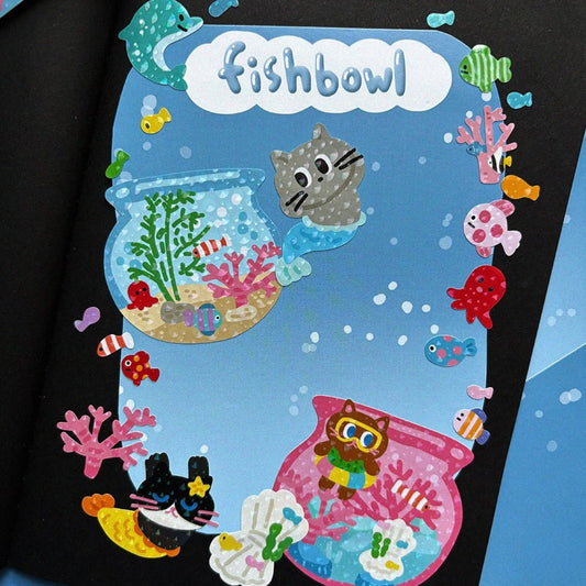 Dinga Mart Fishbowl Sticker Sheet - Dandy Mail