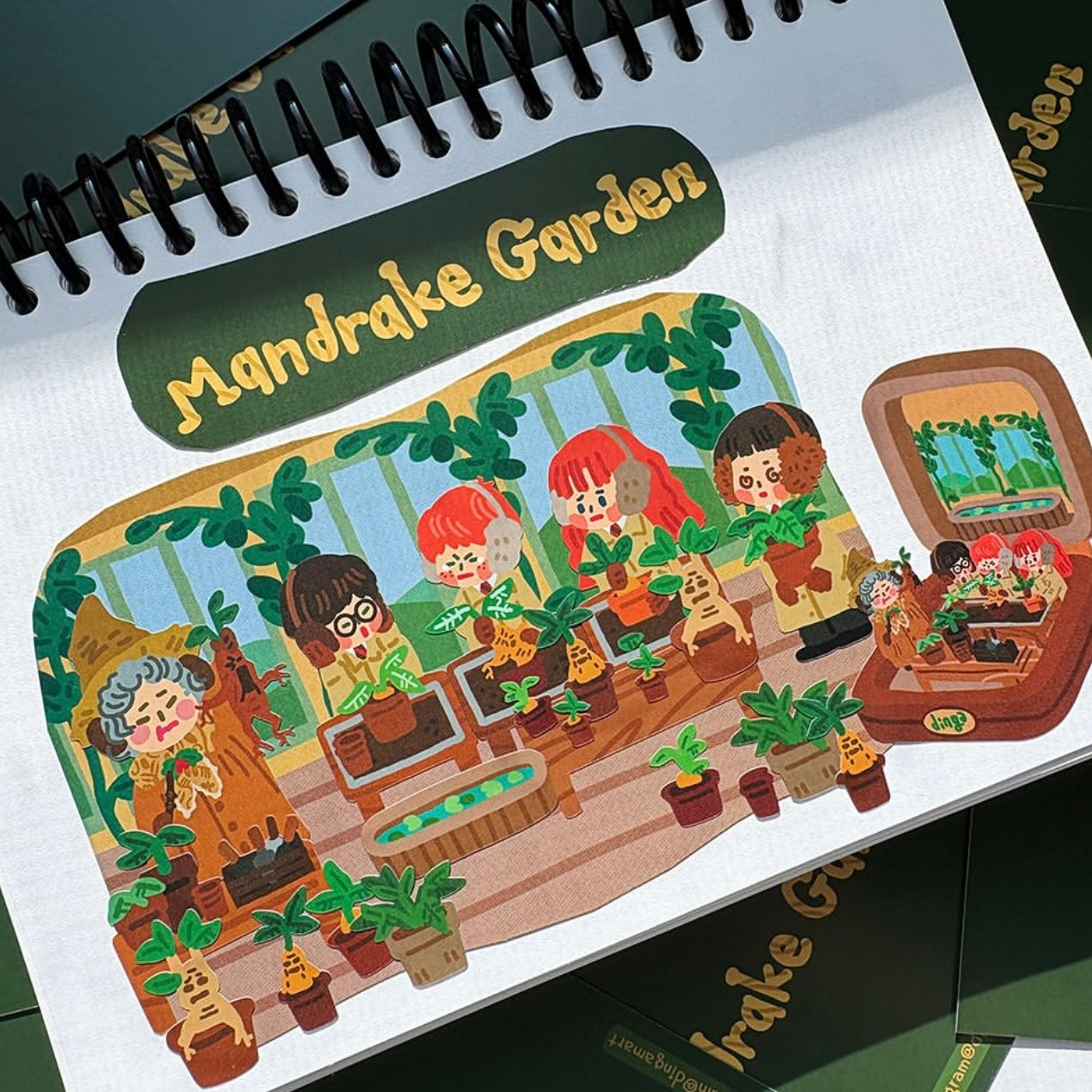 Dinga Mart Mandrake Garden Sticker Sheet
