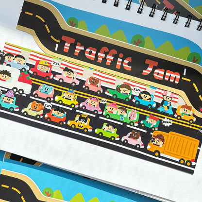 Dinga Mart Traffic Jam Sticker Sheet - Dandy Mail