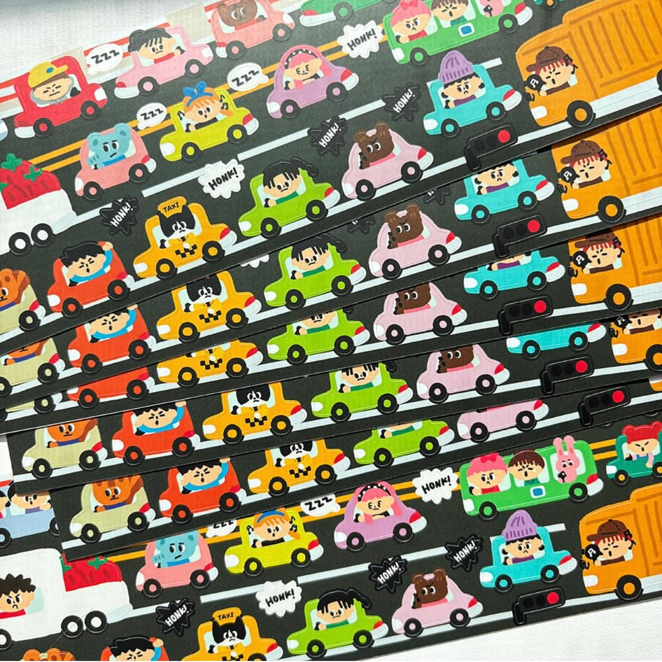 Dinga Mart Traffic Jam Sticker Sheet - Dandy Mail