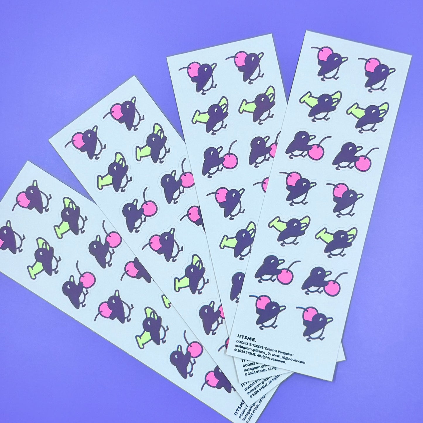 IITS ME Dream Penguines Sticker Sheet