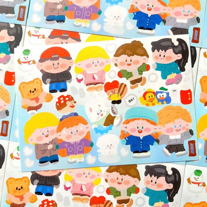 Shop Zais Winter Fun Sticker Sheet