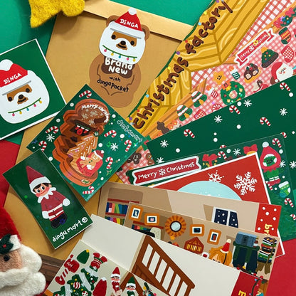 Dinga Mart 2024 Christmas Sticker Pack