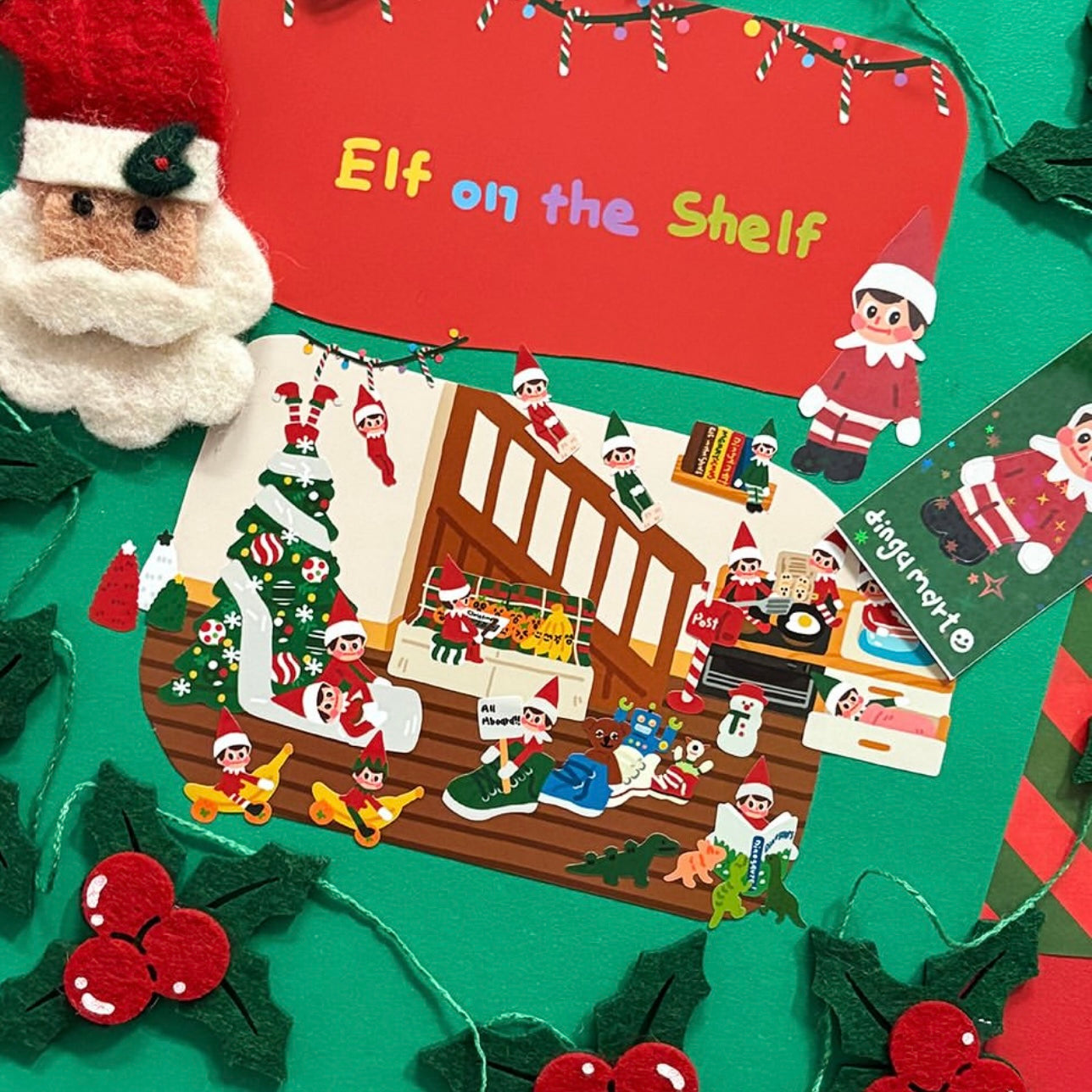 Dinga Mart 2024 Christmas Sticker Pack