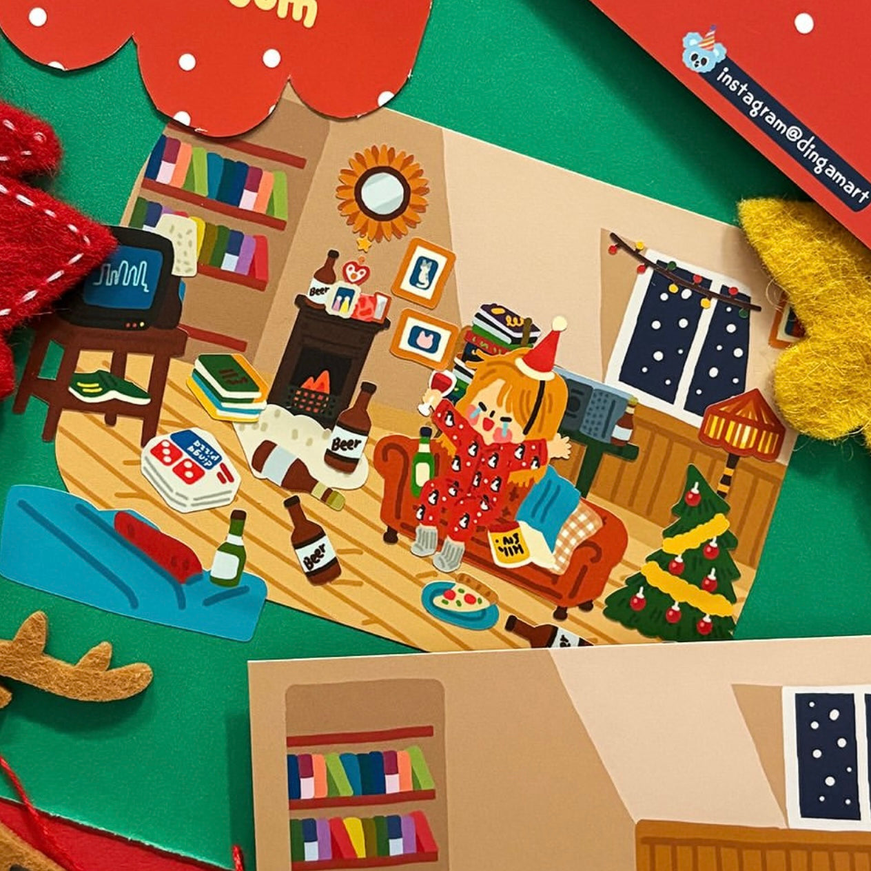 Dinga Mart 2024 Christmas Sticker Pack