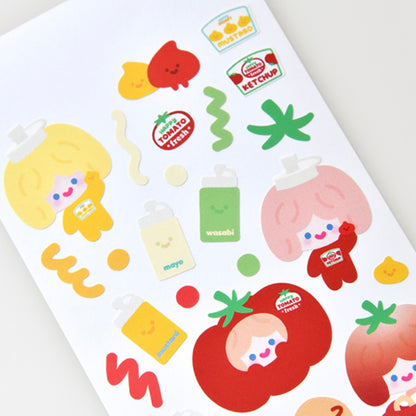 Recorder Factory Food Court Seal Sticker Sheet
