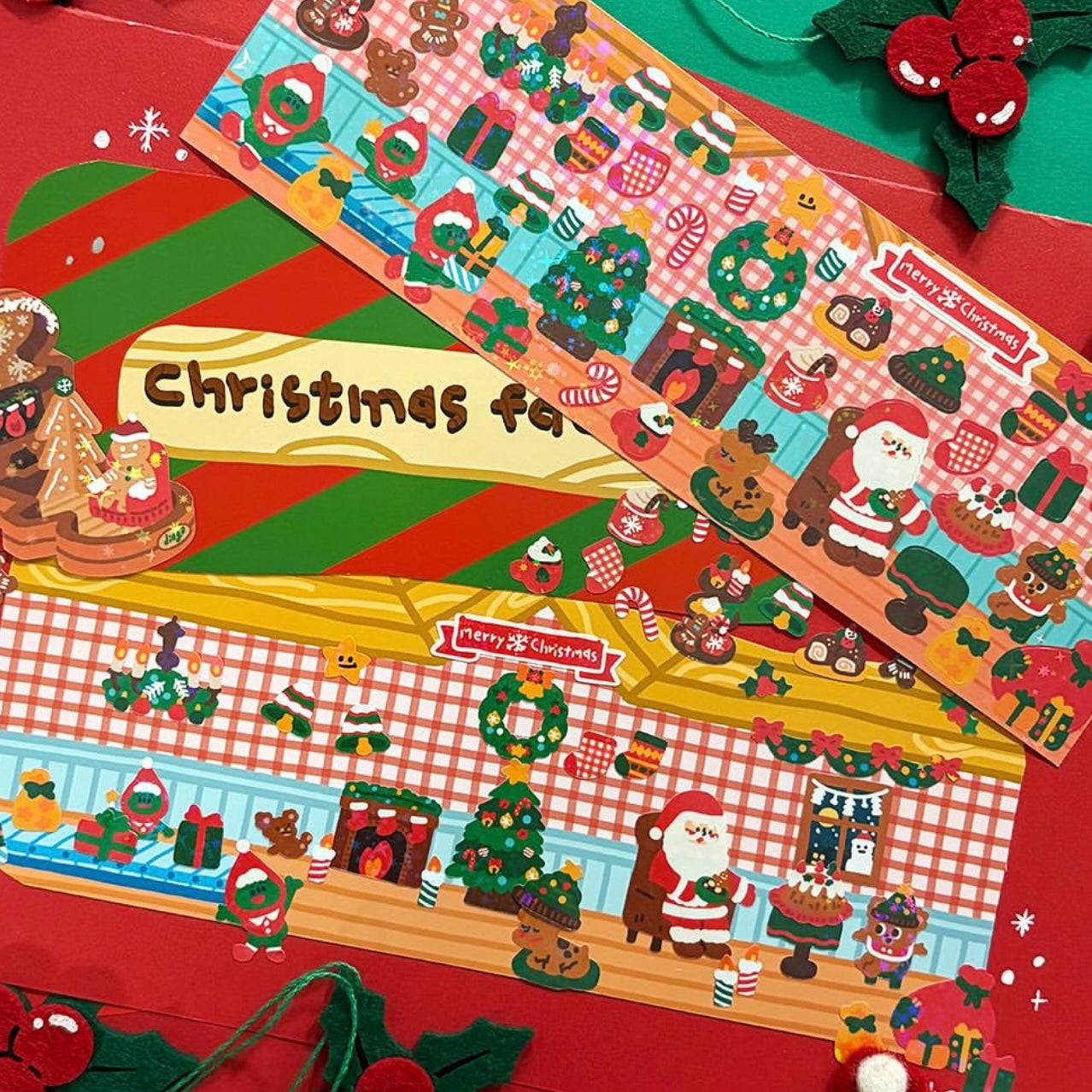 Dinga Mart 2024 Christmas Sticker Pack