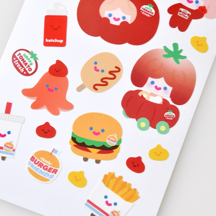 Recorder Factory Food Court Seal Sticker Sheet