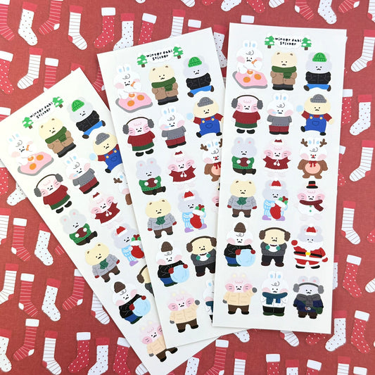 Roomroom Winter Friends Sticker Sheet - Dandy Mail