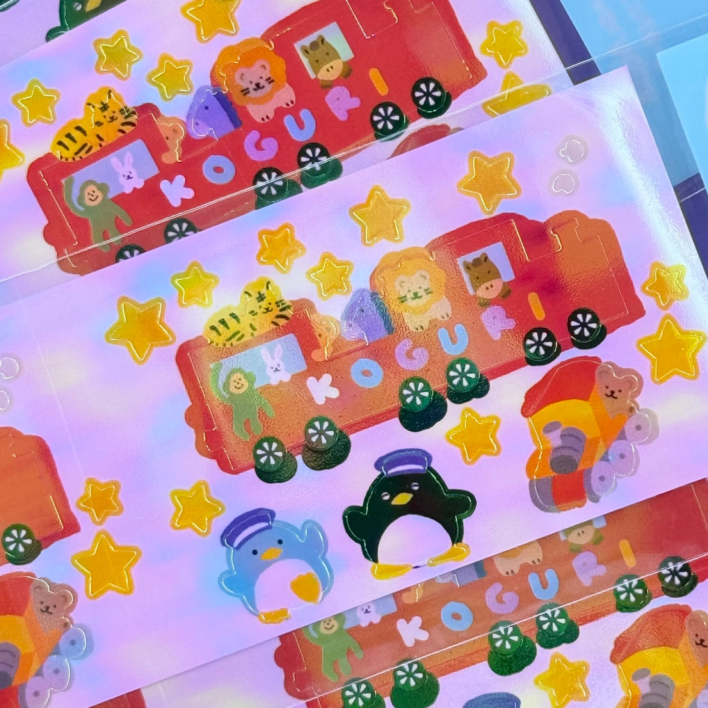 Koguri Pearly Train Sticker Sheet