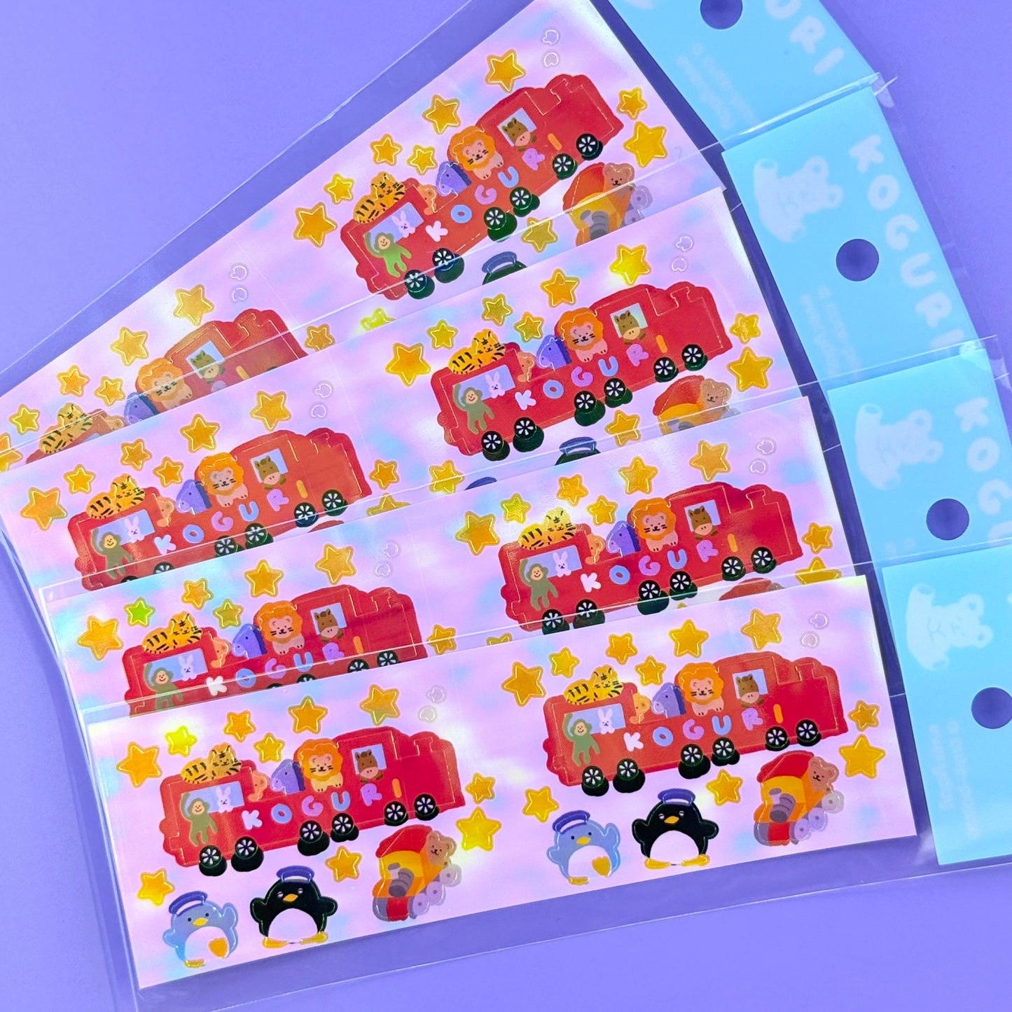 Koguri Pearly Train Sticker Sheet