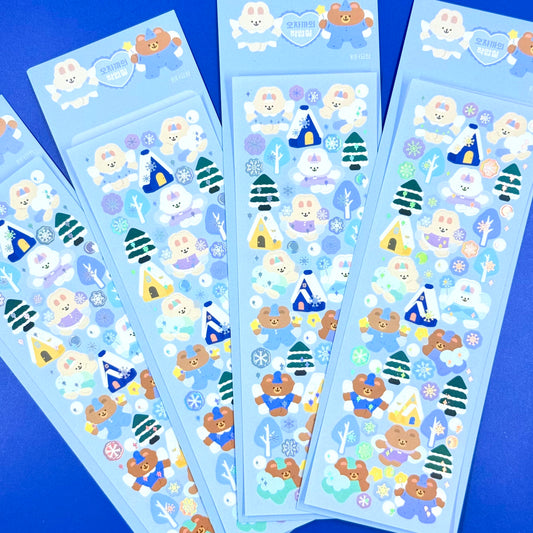 Oh Zakka Winter Wonderland Sticker Sheet - Dandy Mail