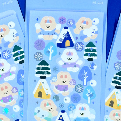Oh Zakka Winter Wonderland Sticker Sheet - Dandy Mail