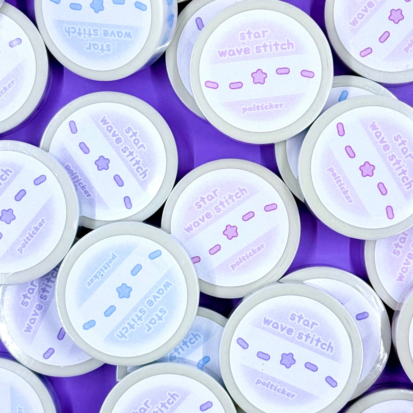 Polticker Star Wave Stitch Washi Tape