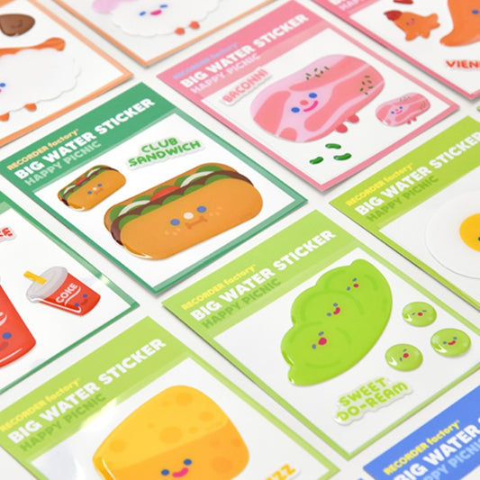 Recorder Factory Happy Picnic "Big Water Sticker"