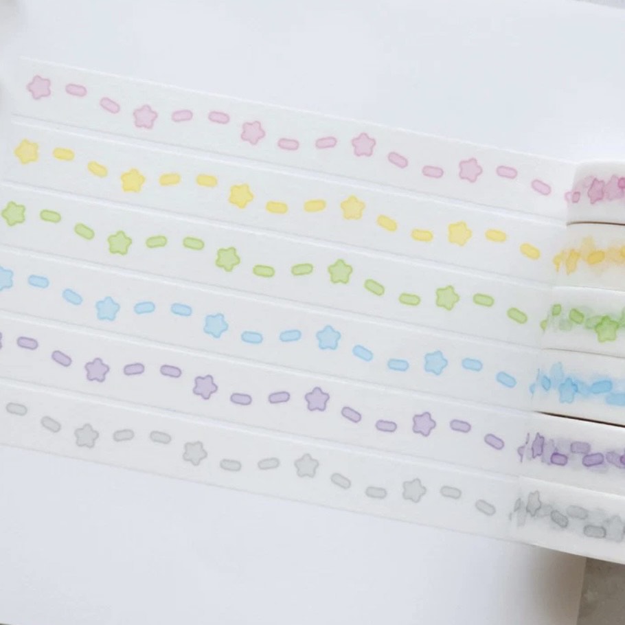 Polticker Star Wave Stitch Washi Tape
