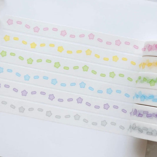 Polticker Star Wave Stitch Washi Tape
