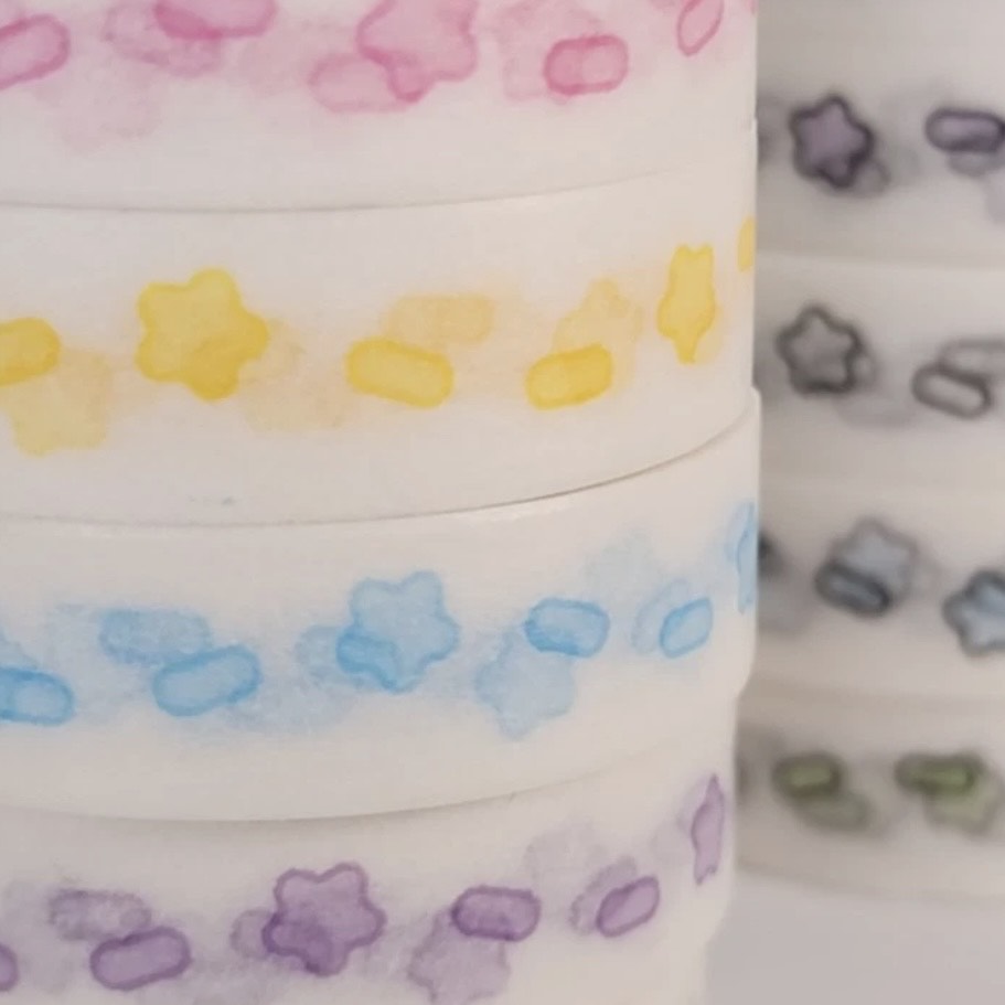 Polticker Star Wave Stitch Washi Tape