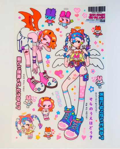 Leenahoo Angels Sticker Sheet
